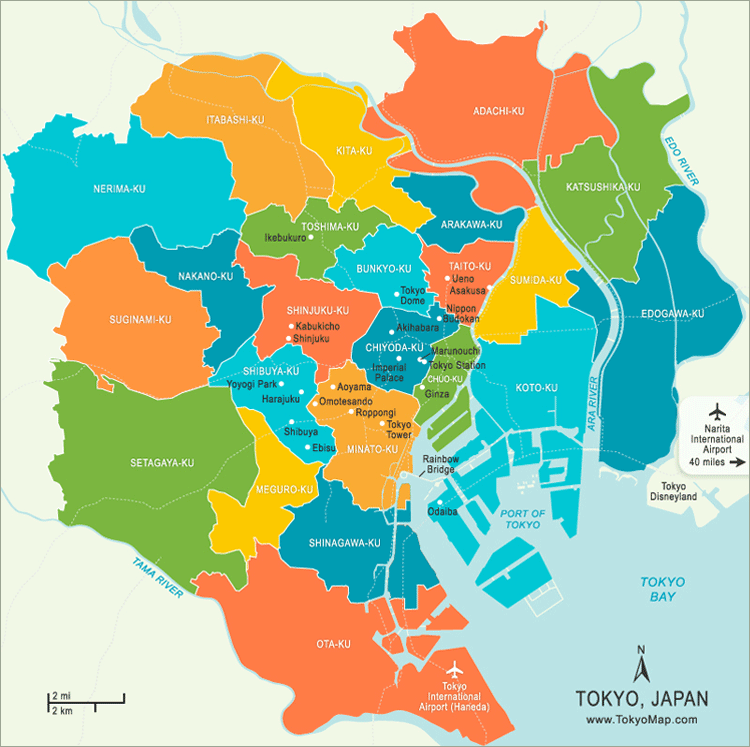 interactive tokyo map